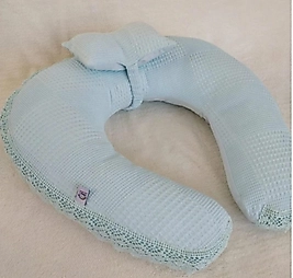 Emzirme Yastığı ve Destek Minderi Dantelli Mint