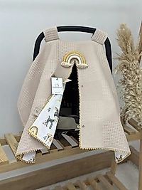 Tek Puset Örtüsü Çift Taraflı Bej Ceylan Ve Gökkuşağı