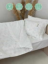 % 100 Pamuk Bebek Nevresim Takımı Oyuncu Tavşan (El Emeği)