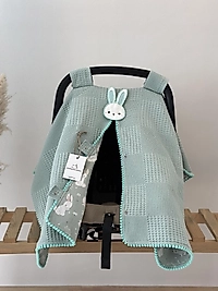 Tek Puset Örtüsü Çift Taraflı Yeşil-Tavşan