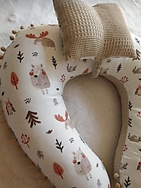 Emzirme Yastığı Ve Destek Minderi Bej Geyik