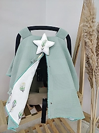 Tek Puset Örtüsü Çift Taraflı Yeşil Tüy