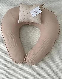 Emzirme Yastığı Ve Destek Minderi Bej Puantiyeli