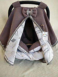 Puset Örtüsü+puset Minderi+puset Çarşafı 3'lü Set Füme